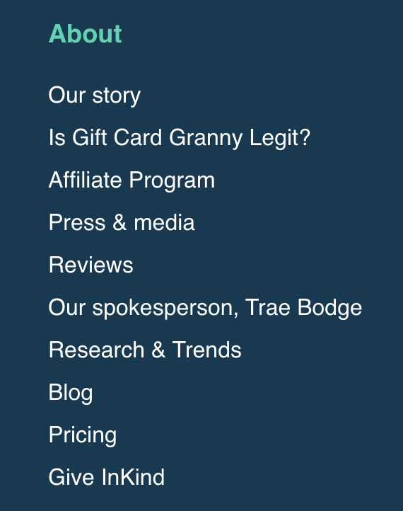 About Gift Card Granny